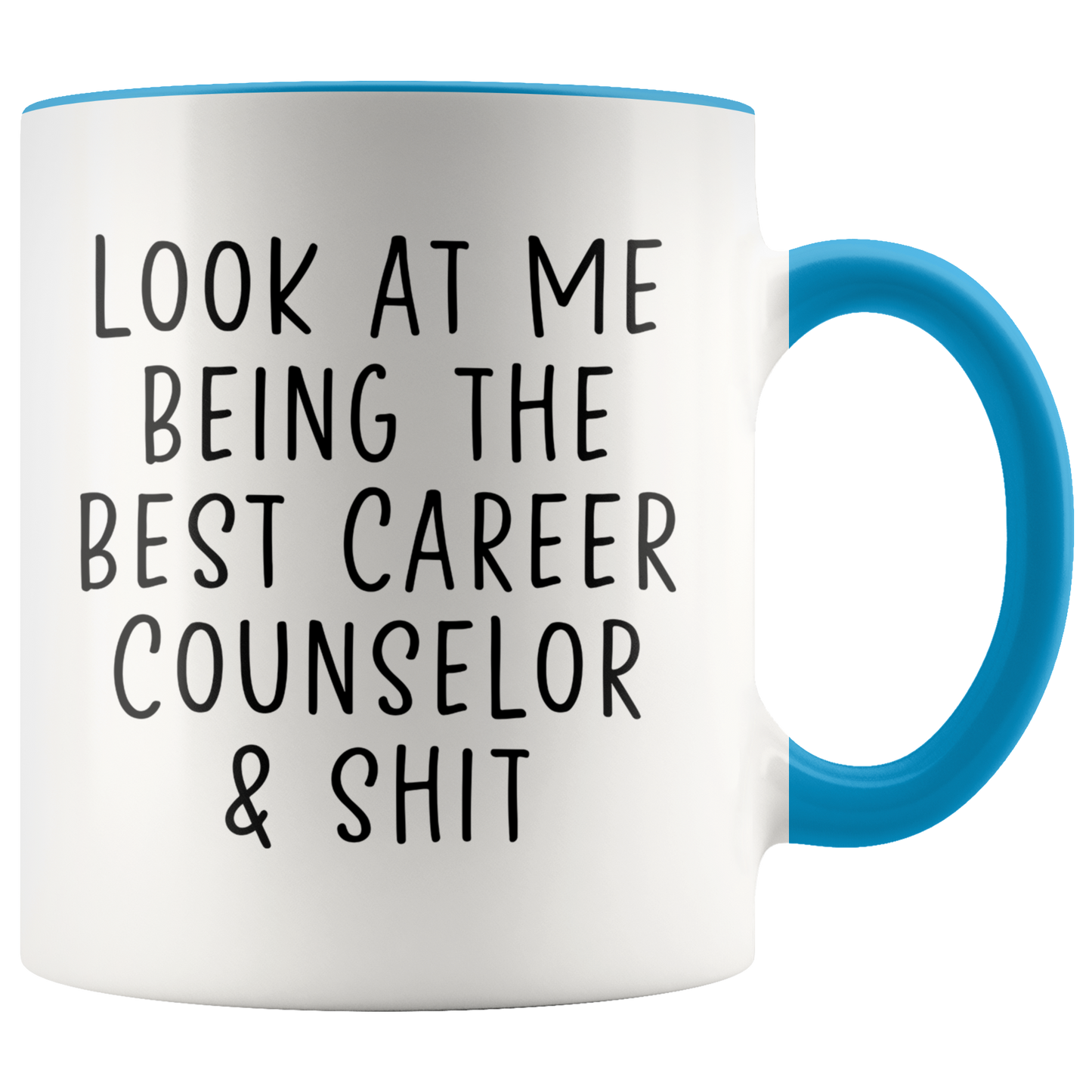 Career counselor Gifts, Coffee Mug, Two Tone Accent Cup, Birthday Gift for Men and Women