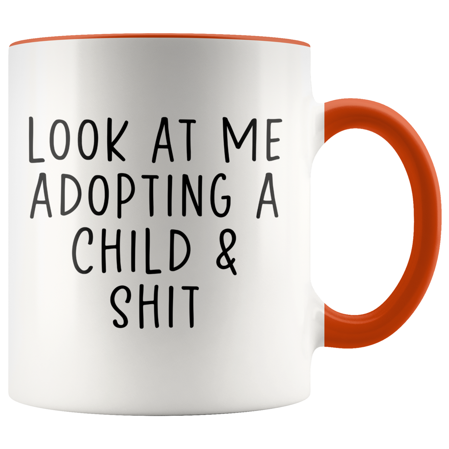 Child Adoption Gifts, Coffee Mug, Two Tone Accent Cup, Birthday Gift for Men and Women