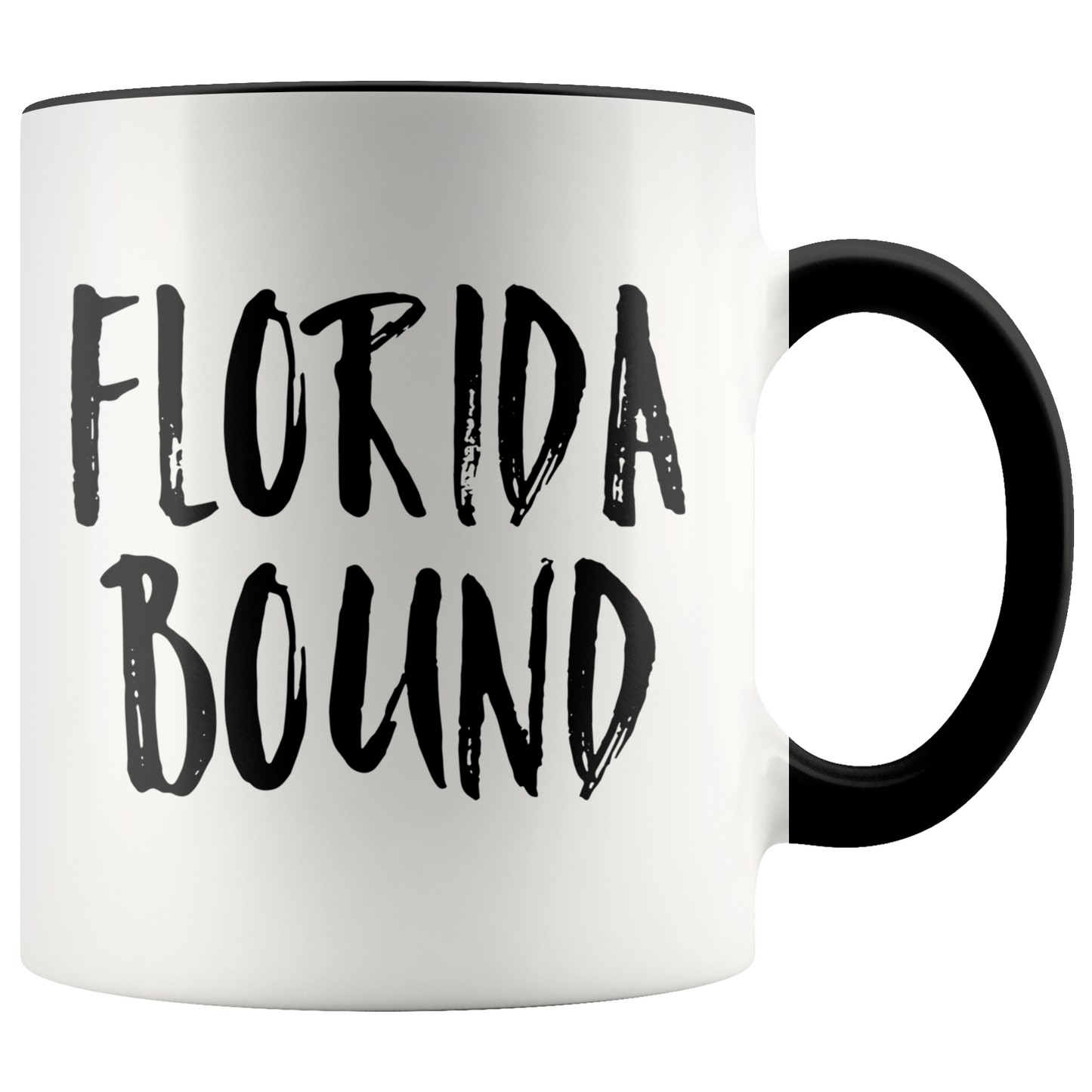 Moving to Florida Gifts, Moving Away Coffee Mug, Two Tone Accent Cup, Birthday Gift for Men and Women