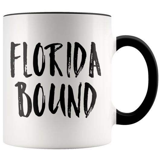 Moving to Florida Gifts, Moving Away Coffee Mug, Two Tone Accent Cup, Birthday Gift for Men and Women