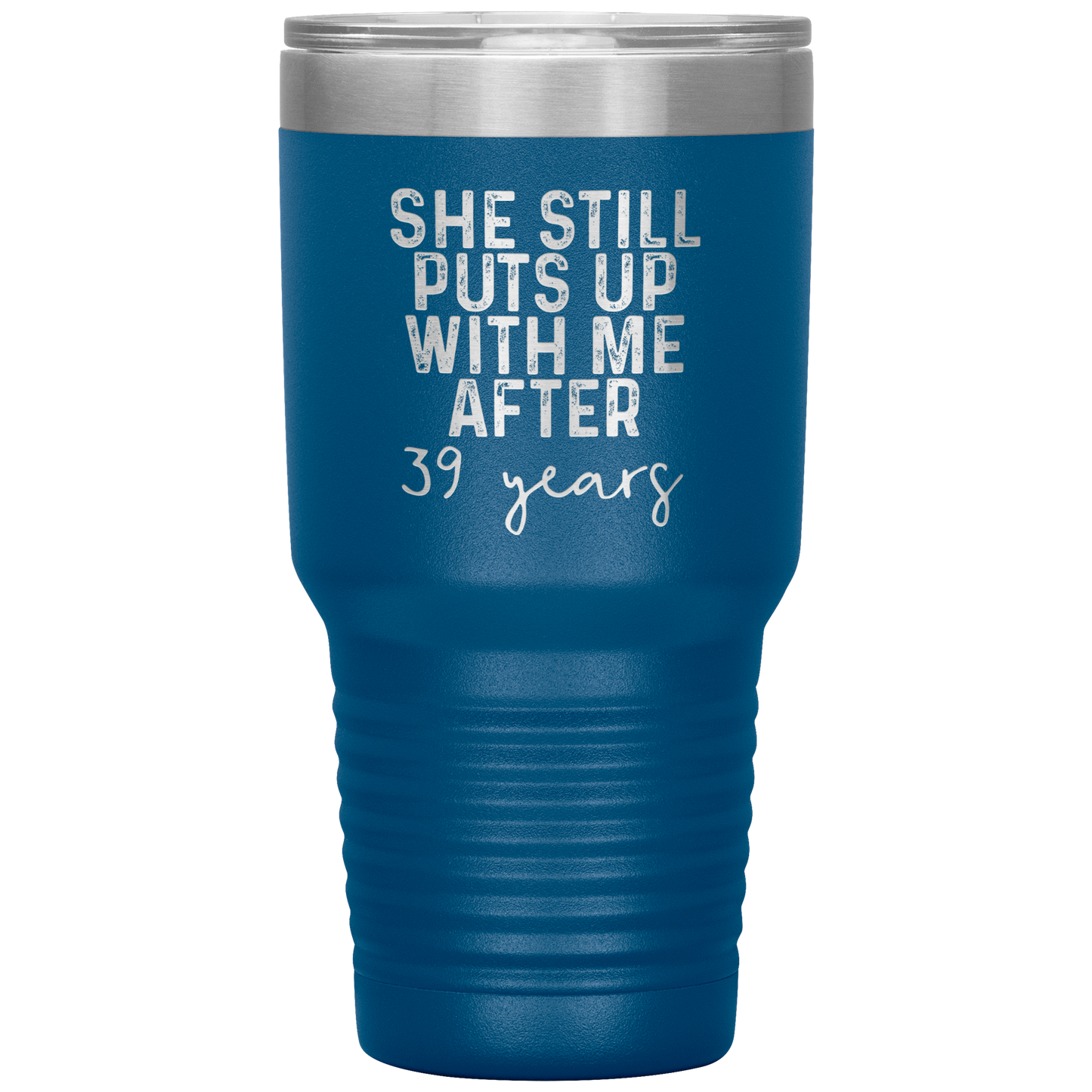 39th Anniversary Gifts for Husband, Coffee Mug, Tumbler, Birthday Gifts for Men and Women