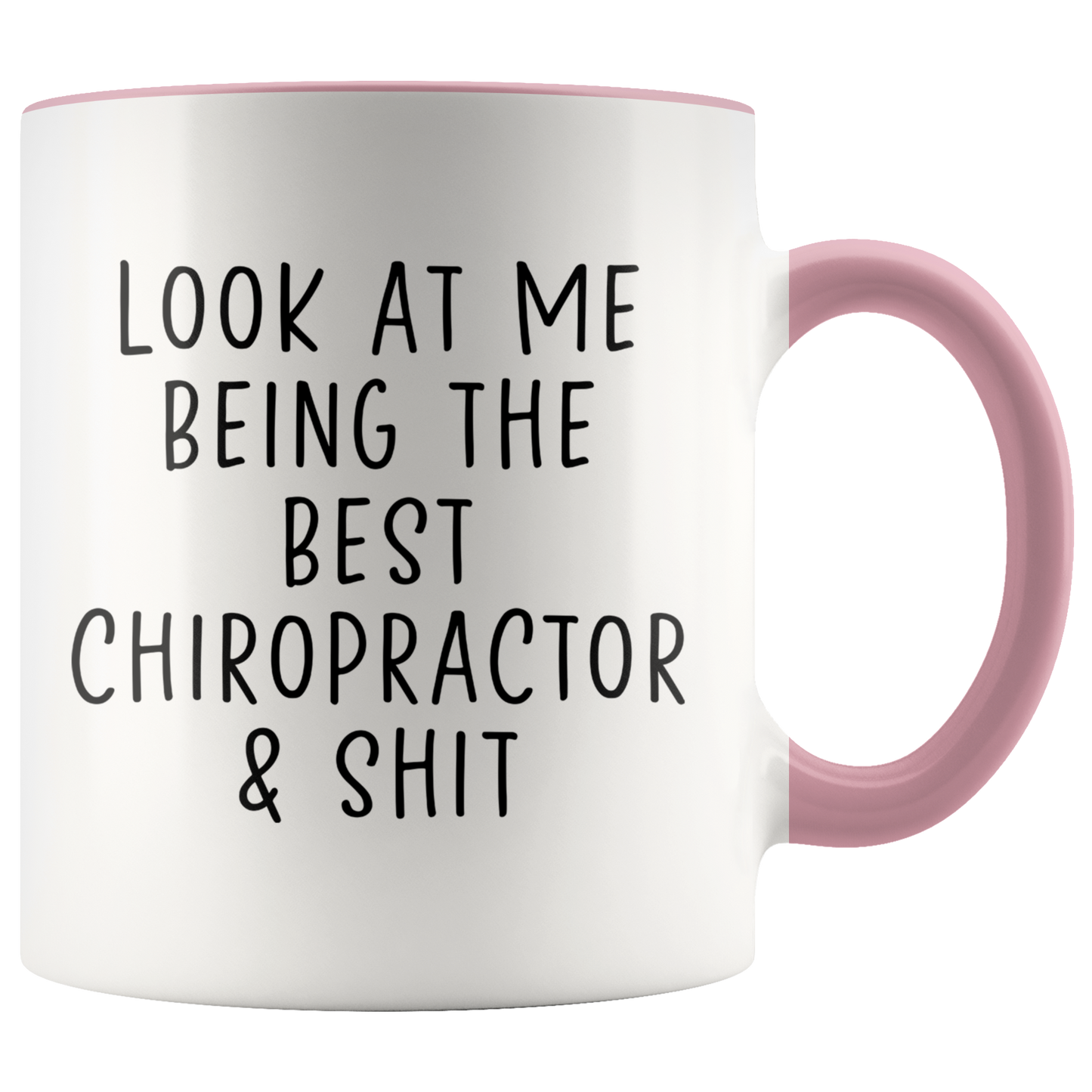 Chiropractor Gifts, Coffee Mug, Two Tone Accent Cup, Birthday Gift for Men and Women