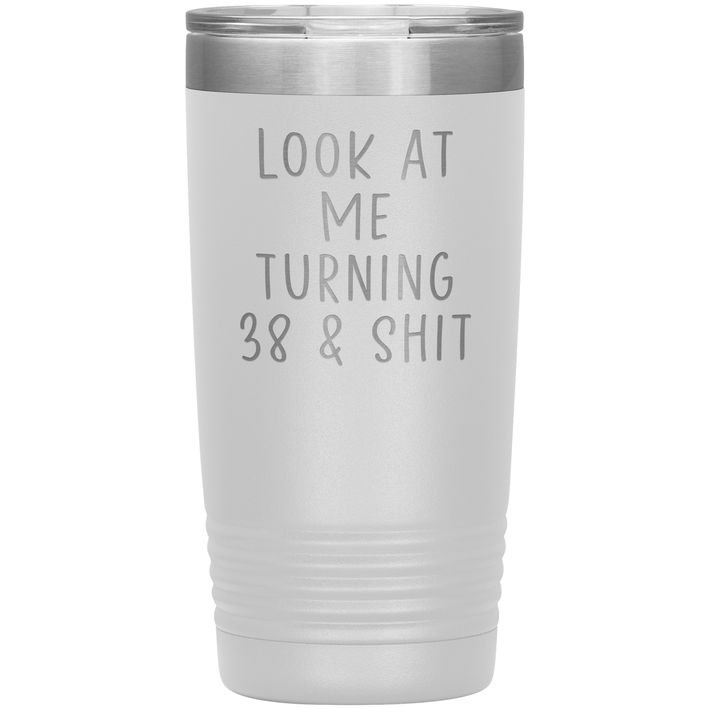 38th Birthday Tumbler, 38th Birthday Gifts, Travel Coffee Mug, Birthday Gifts for Men and Women