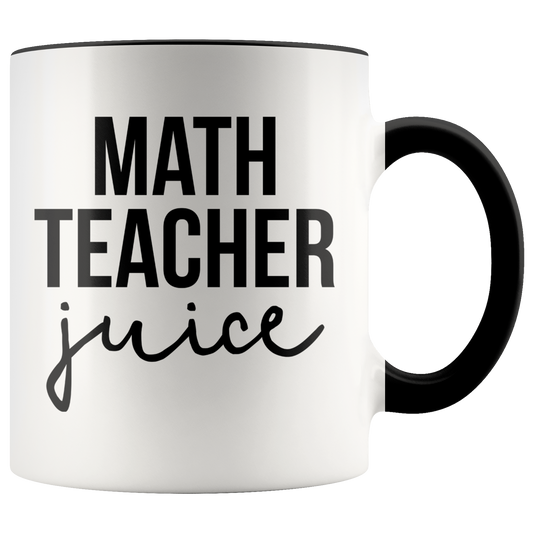 Math Teacher Gifts, Coffee Mug, Two Tone Accent Cup, Birthday Gift for Men and Women