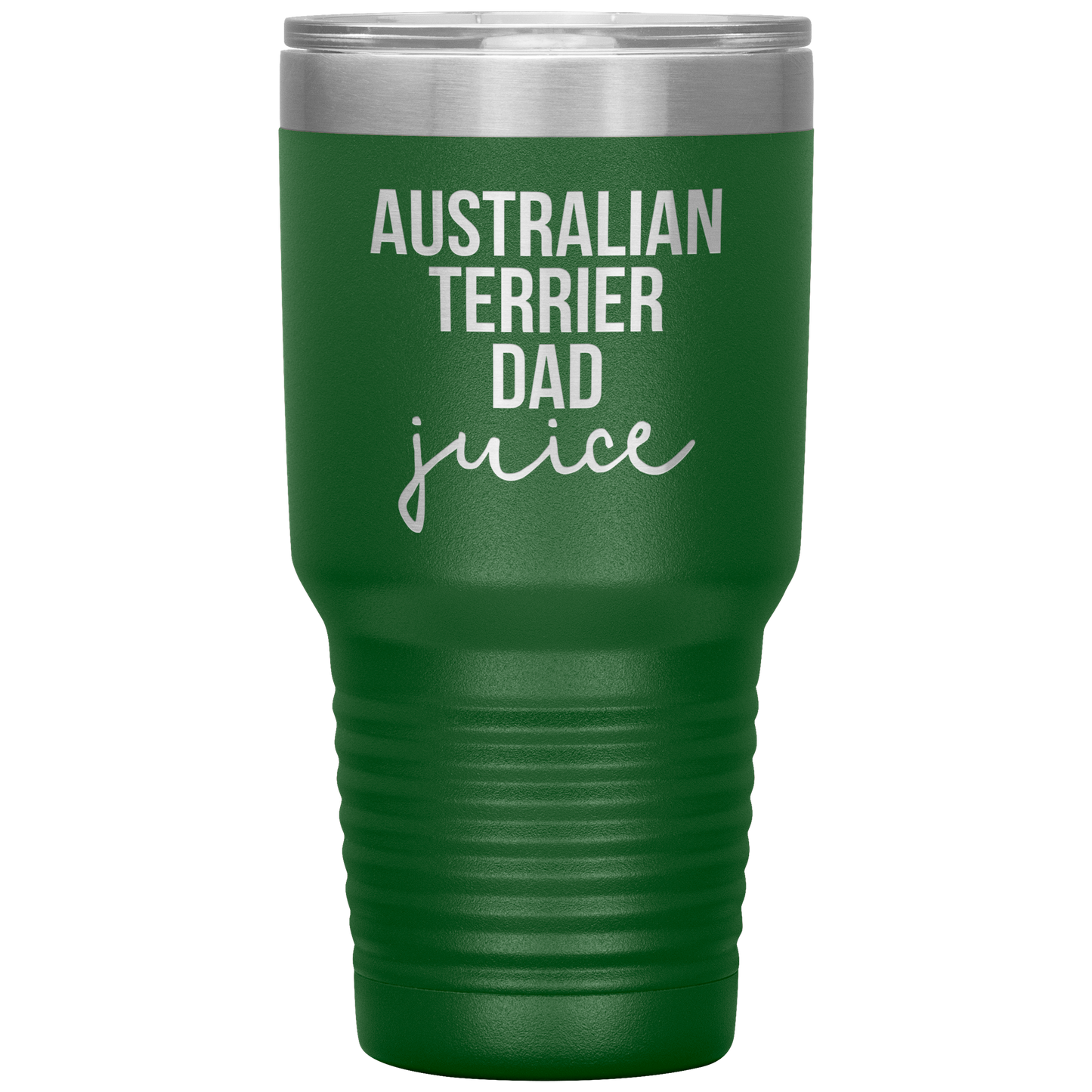 Australian Terrier Dad Tumbler, Funny Travel Coffee Mug, Birthday Gifts for Men and Women