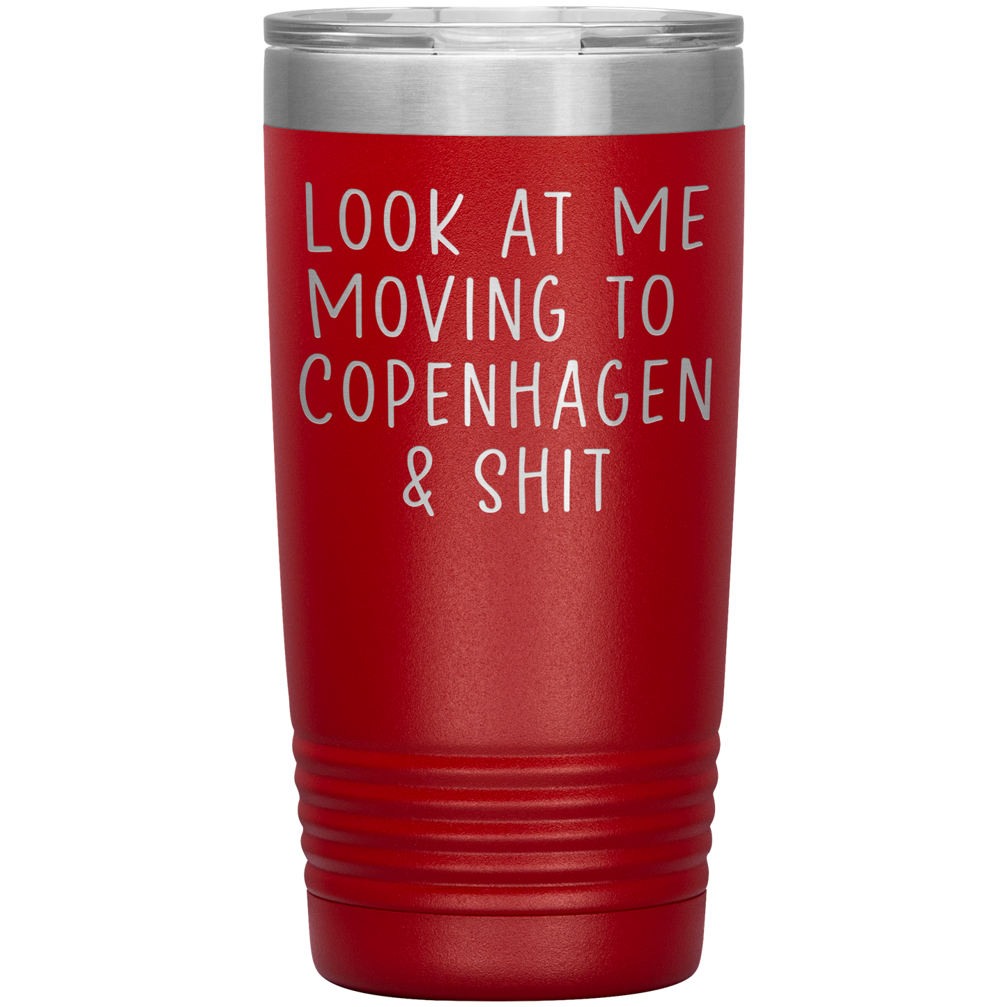 Moving to Copenhagen Denmark Tumbler, Funny Moving Away Travel Coffee Mug, Birthday Gifts for Men and Women