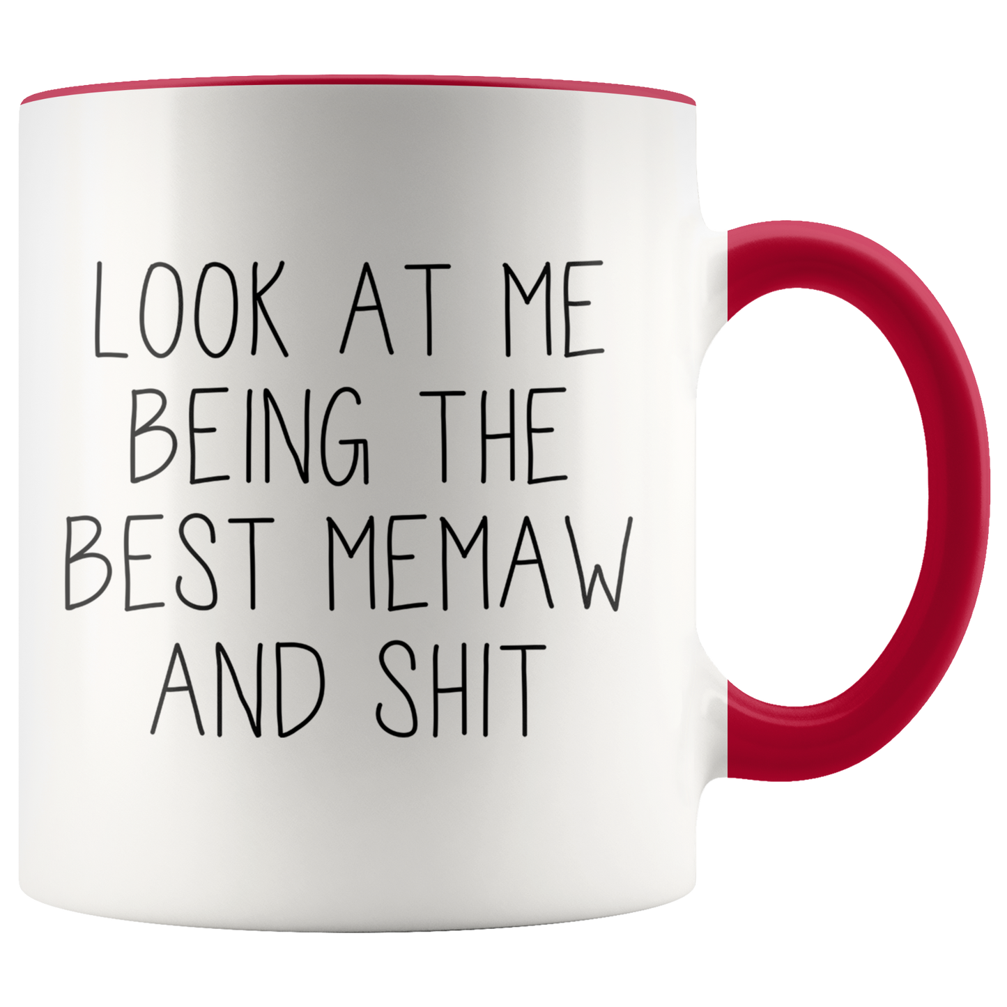 Memaw Gifts, Memaw Coffee Mug, Two Tone Accent Cup, Birthday Gift for Men and Women