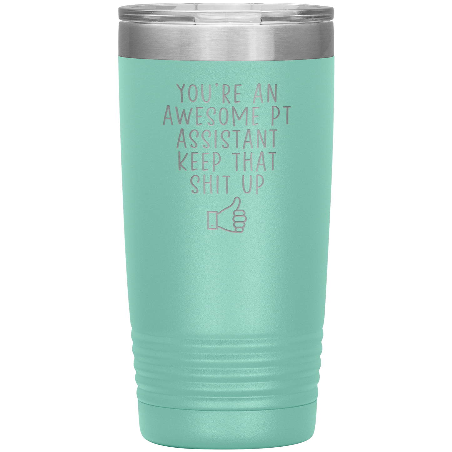 PT Assistente Tumbler, PT Assistente Presentes, Travel Coffee Mug, Birthday Gifts para Homens e Mulheres