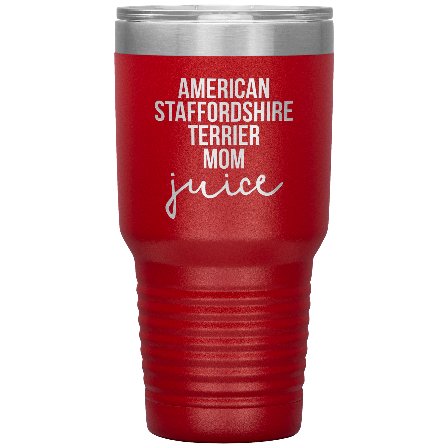 American Staffordshire Terrier Mom Tumbler, Funny Travel Coffee Mug, Birthday Gifts for Men and Women