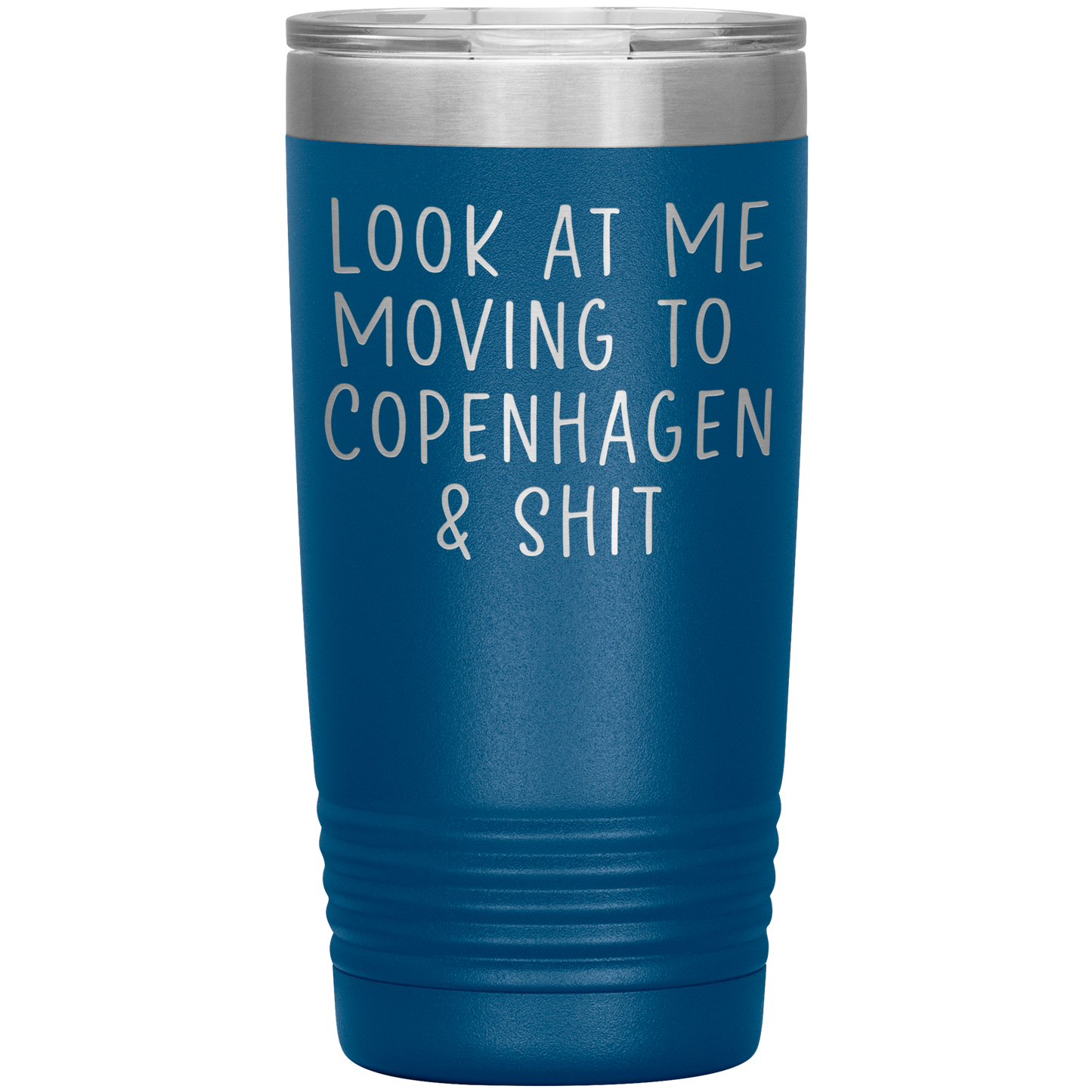 Moving to Copenhagen Denmark Tumbler, Funny Moving Away Travel Coffee Mug, Birthday Gifts for Men and Women