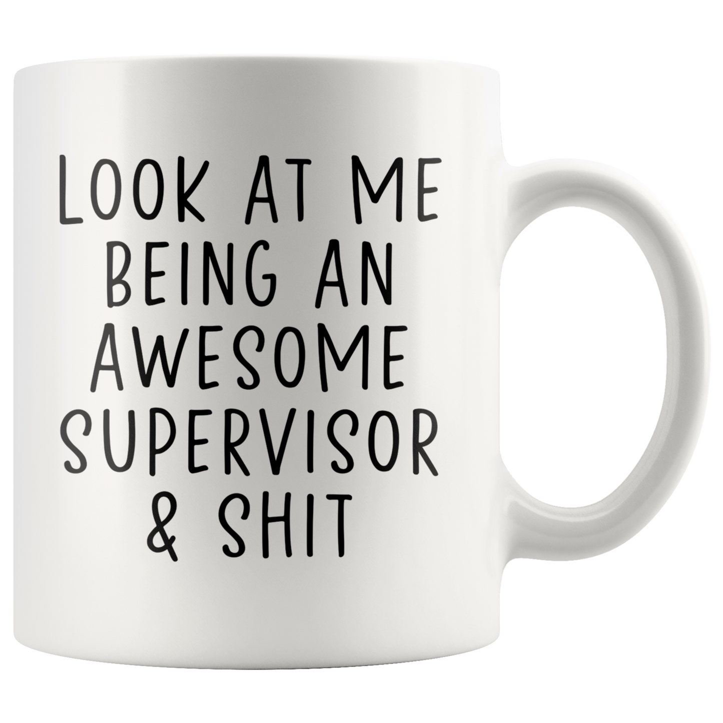 Supervisor Appreciation Gifts, Coffee Mug, Two Tone Accent Cup, Birthday Gift for Men and Women