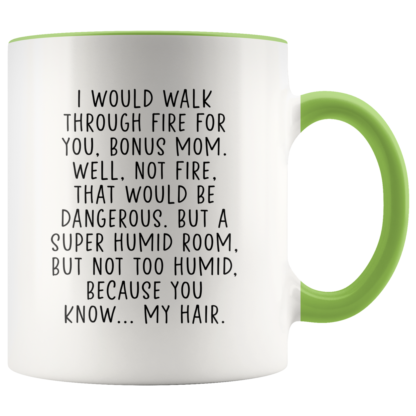 Bonus mom Gifts, Stepmom Coffee Mug, Two Tone Accent Cup, Birthday Gift for Men and Women