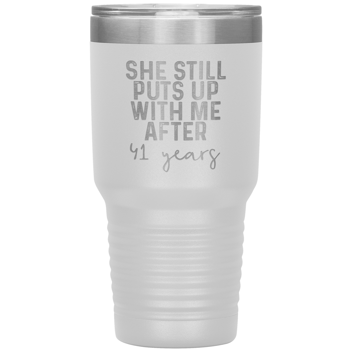 41st Anniversary Gifts for Husband, Coffee Mug, Tumbler, Birthday Gifts for Men and Women