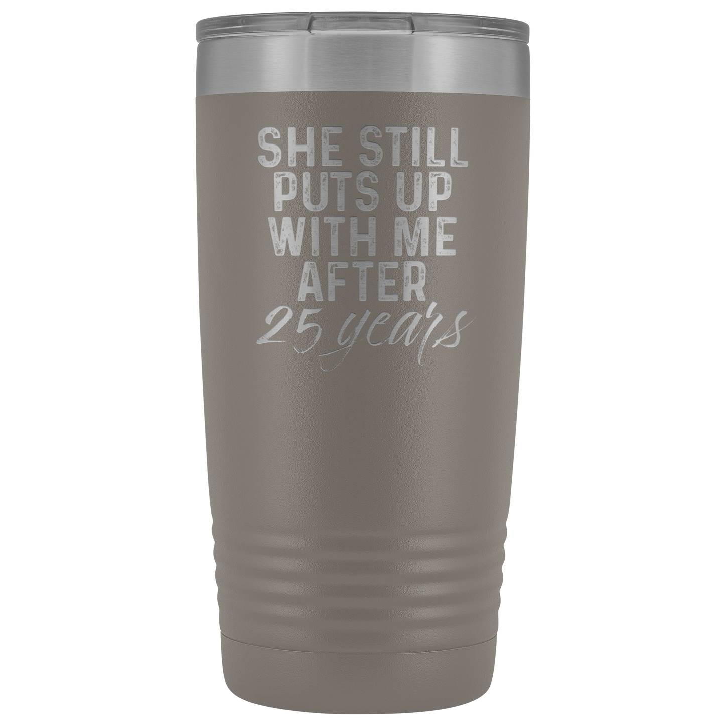 Cadeau 25e anniversaire 25 année anniversaire de mariage Tasse de café Drôle mari Tumbler Cadeaux pour lui anniversaire pour les hommes Coupe