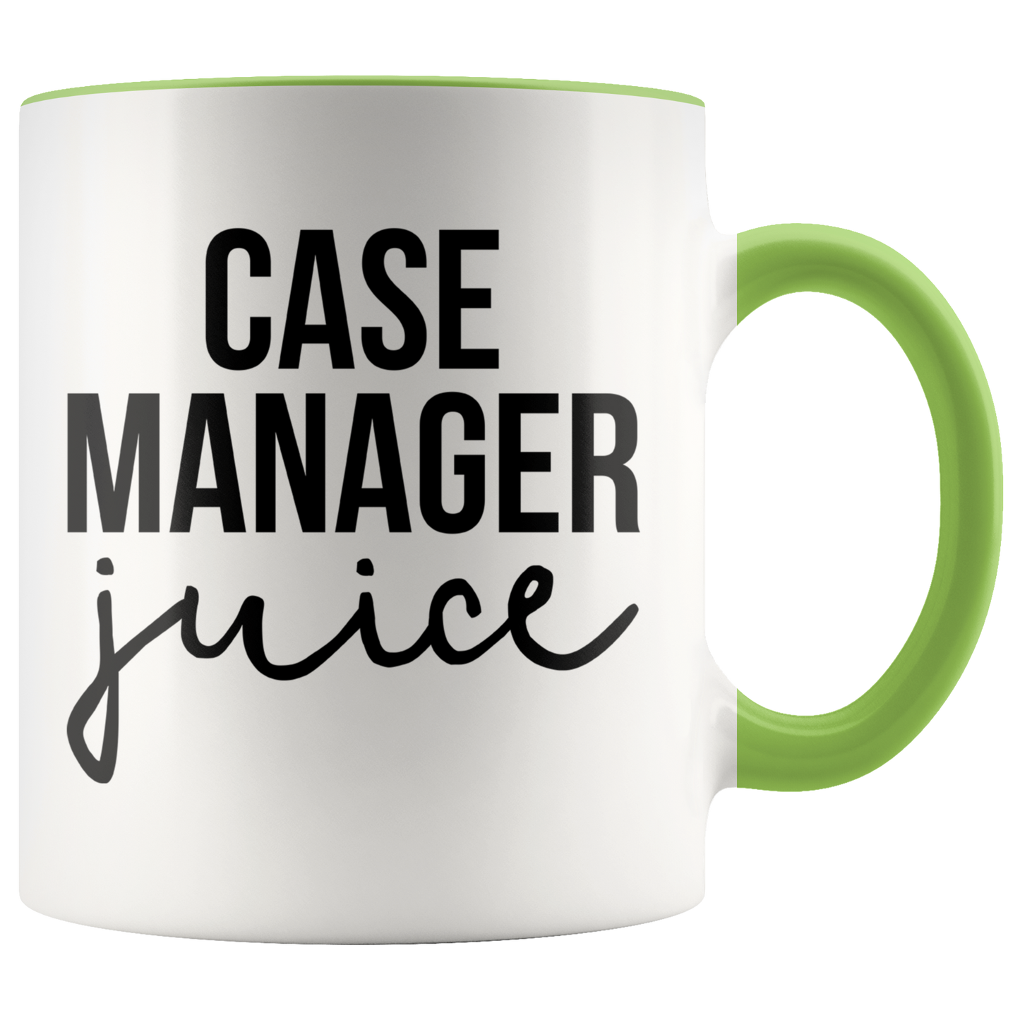 Case manager Gifts, Funny Coffee Mug, Two Tone Accent Cup, Birthday Gift for Men and Women