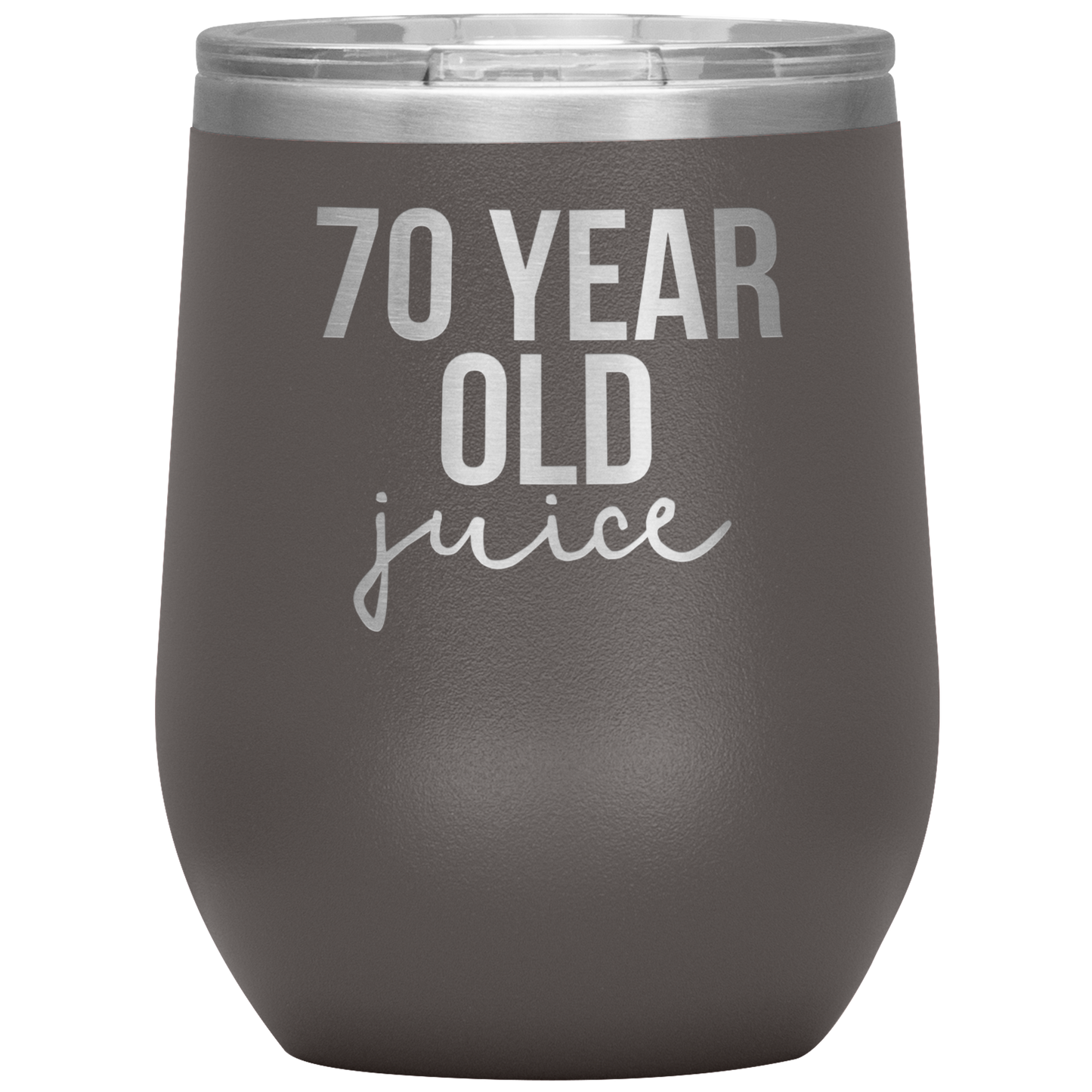 70th Birthday Gifts, 70th Birthday Wine Cup, 70 Year Old Birthday Wine Tumbler, Birthday Gifts for Men and Women