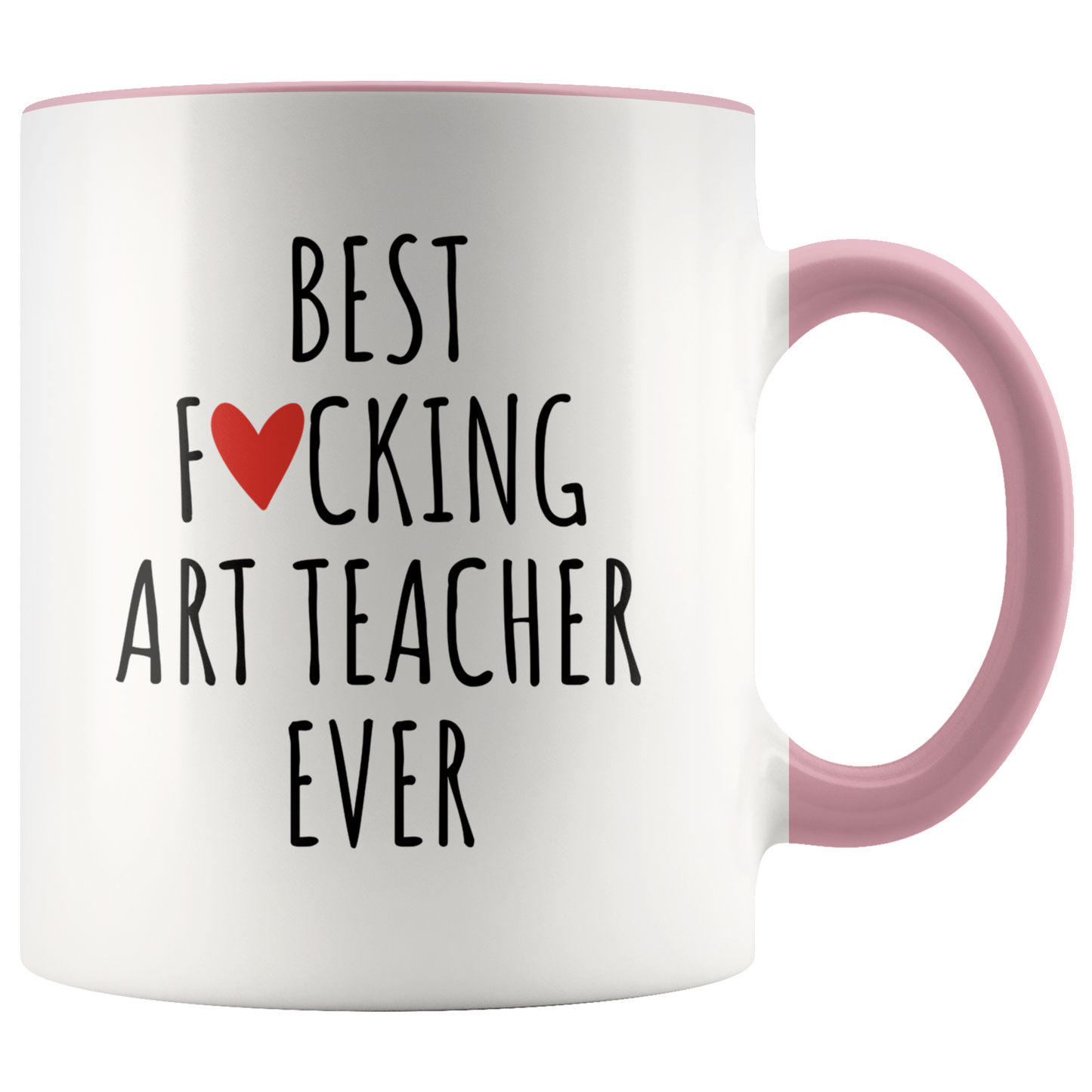 Art teacher Gifts, Coffee Mug, Two Tone Accent Cup, Birthday Gift for Men and Women