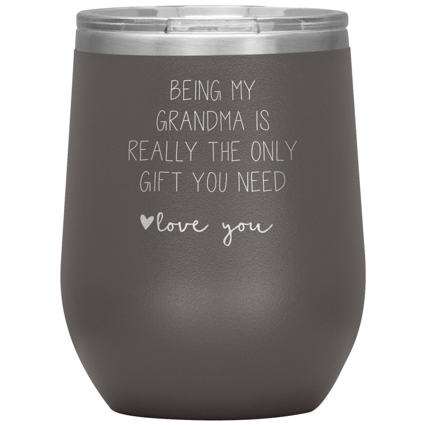 Grandma Wine Tumbler, Grandma Gifts, Travel Wine Cup, Birthday Gifts for Men and Women