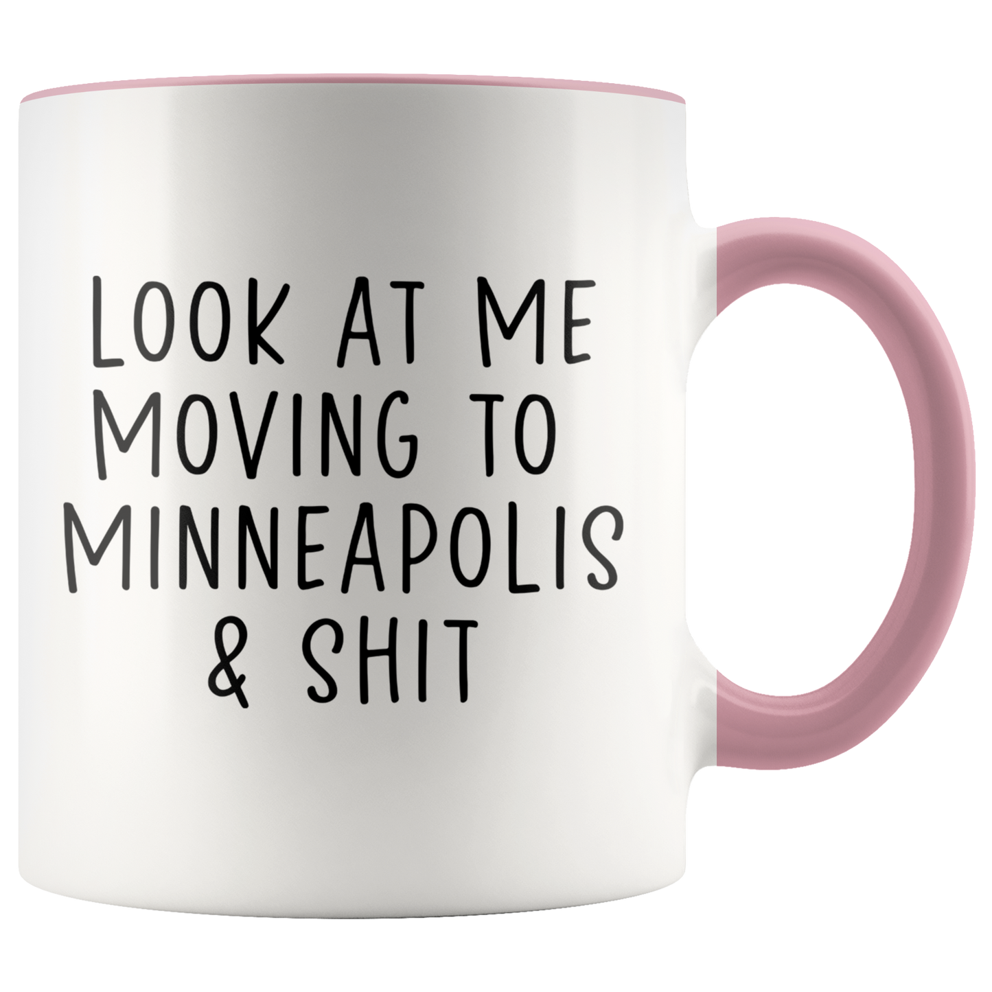 Moving to Minneapolis Minnesota Gifts, Coffee Mug, Two Tone Accent Cup, Birthday Gift for Men and Women