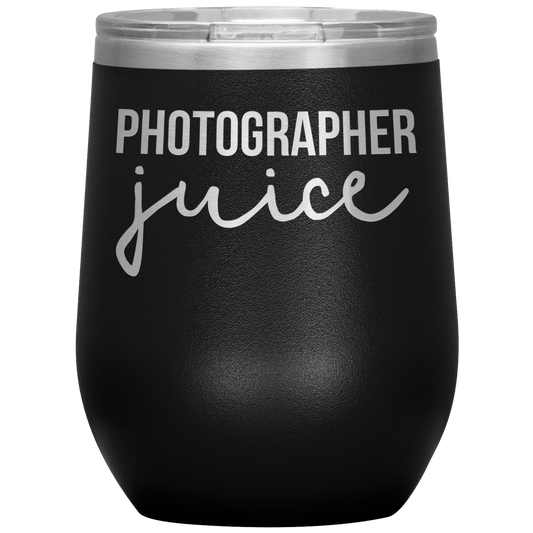 Photographe Vins Tumbler, Photographe Dons, Photographe Wine Cup, Birthday Cadeaux pour les hommes et les femmes