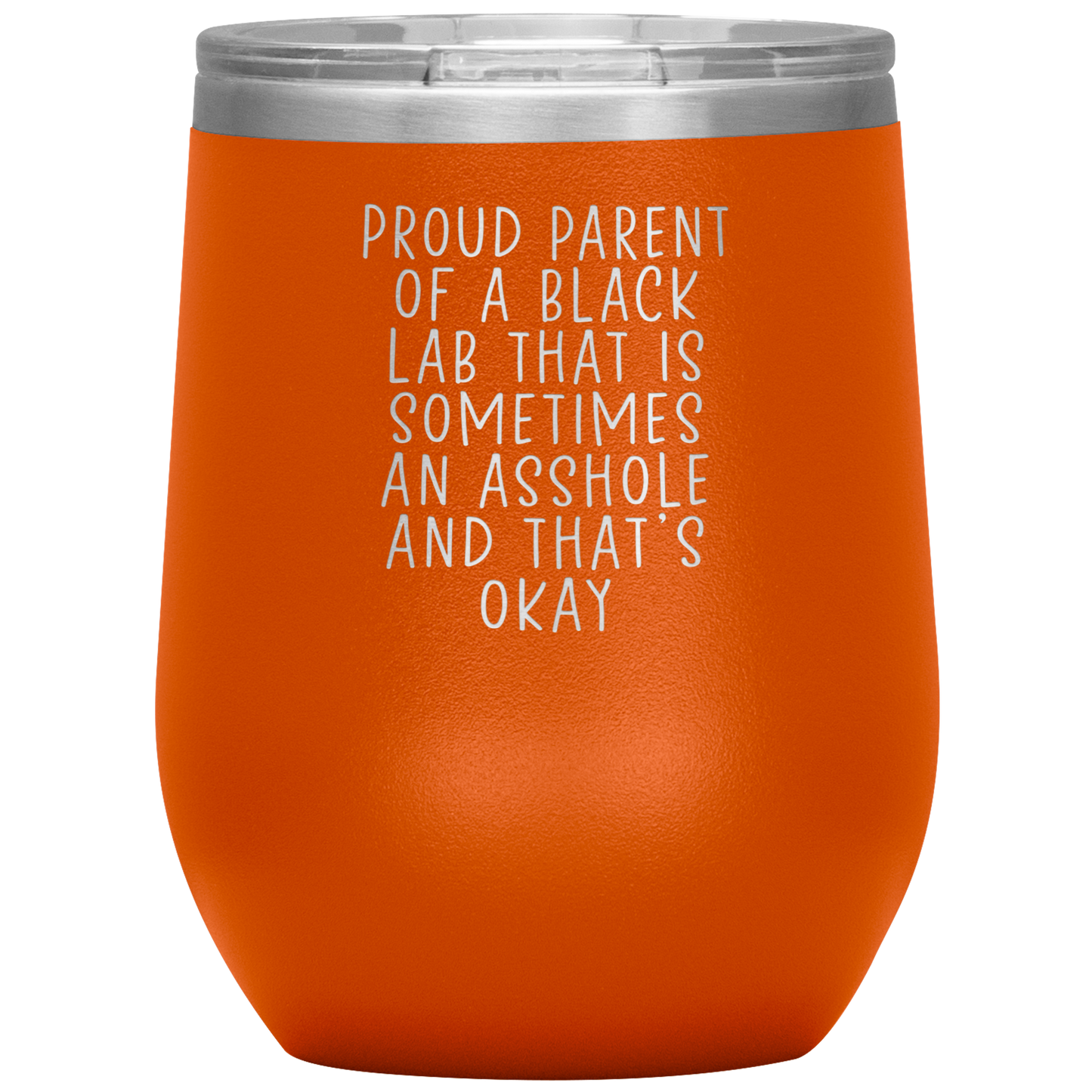 Black Lab Mom Dad Wine Tumbler, Gifts, Travel Wine Cup, Birthday Gifts for Men and Women