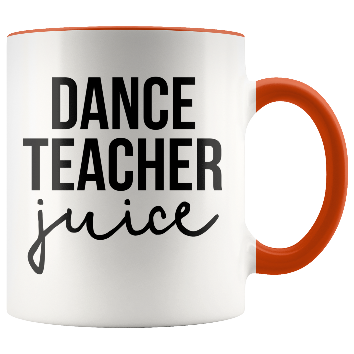 Dance Teacher Gifts, Coffee Mug, Two Tone Accent Cup, Birthday Gift for Men and Women