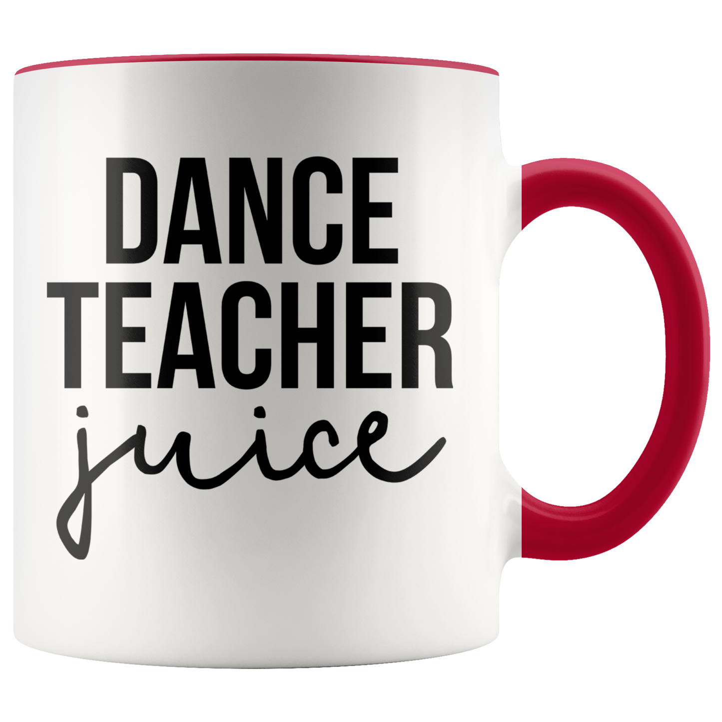 Dance Teacher Gifts, Coffee Mug, Two Tone Accent Cup, Birthday Gift for Men and Women