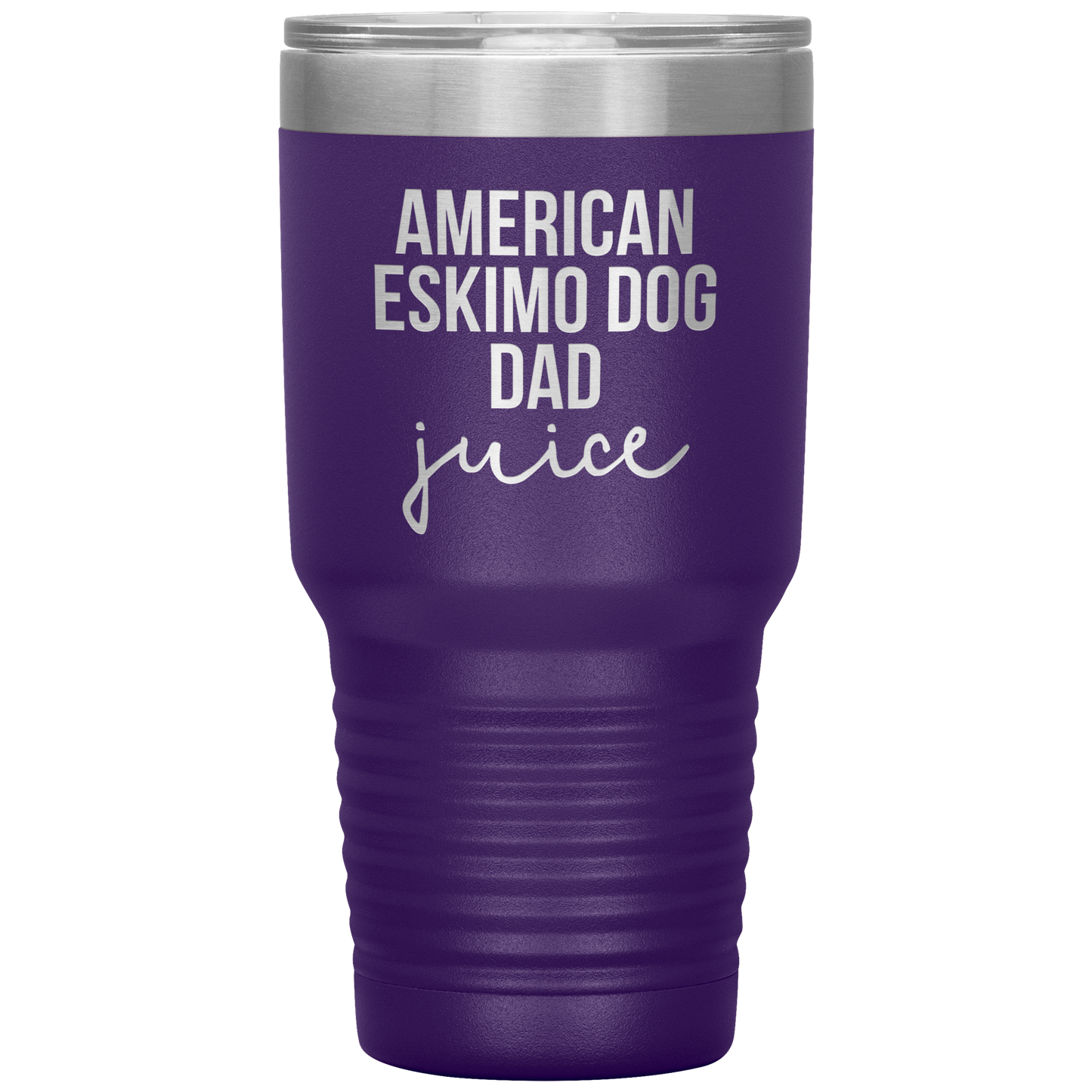 American Eskimo Dog Dad Tumbler, Funny Travel Coffee Mug, Birthday Gifts for Men and Women