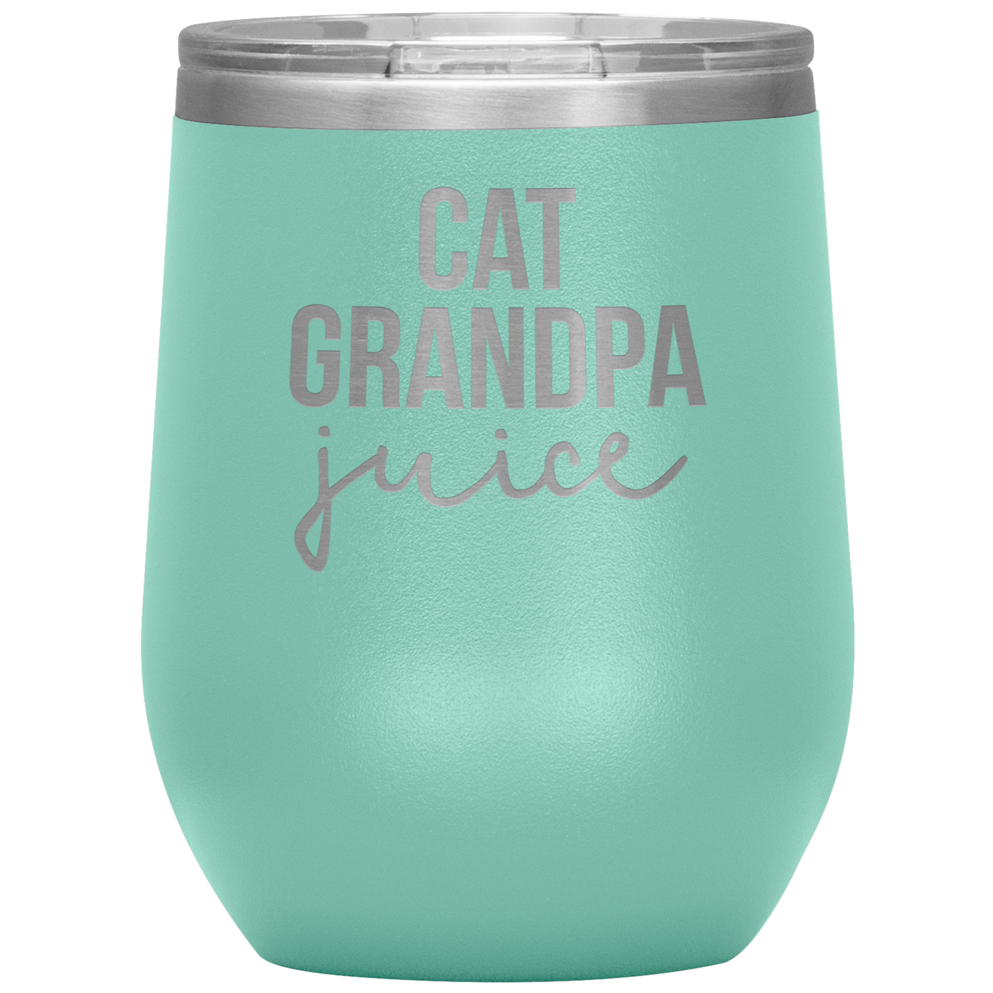 Cat Grandpa Wine Tumbler, Cat Grandpa Gifts, Travel Wine Cup, Birthday Gifts for Men and Women