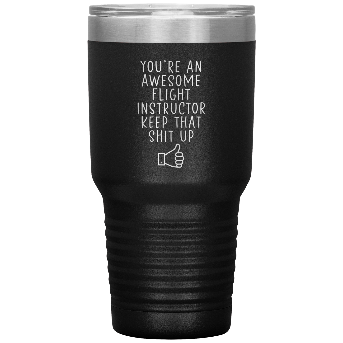 Instructeur de vol Tumbler, Dons d'instructeur de vol, Mug de café de voyage, Cadeaux d'anniversaire pour les hommes et les femmes