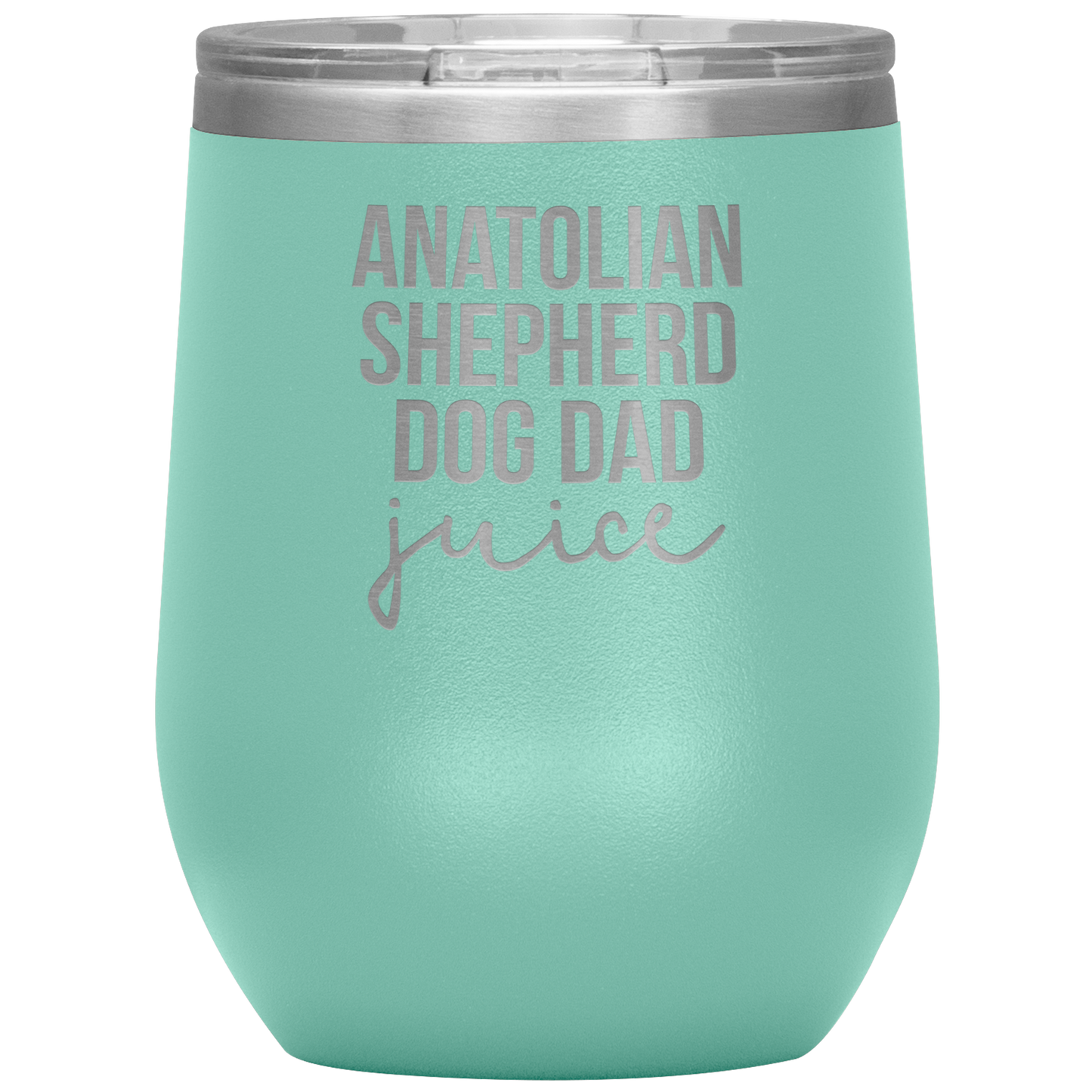 Anatolian Shepherd Dog Dad Wine Tumbler, Funny Travel Wine Cup, Birthday Gifts for Men and Women