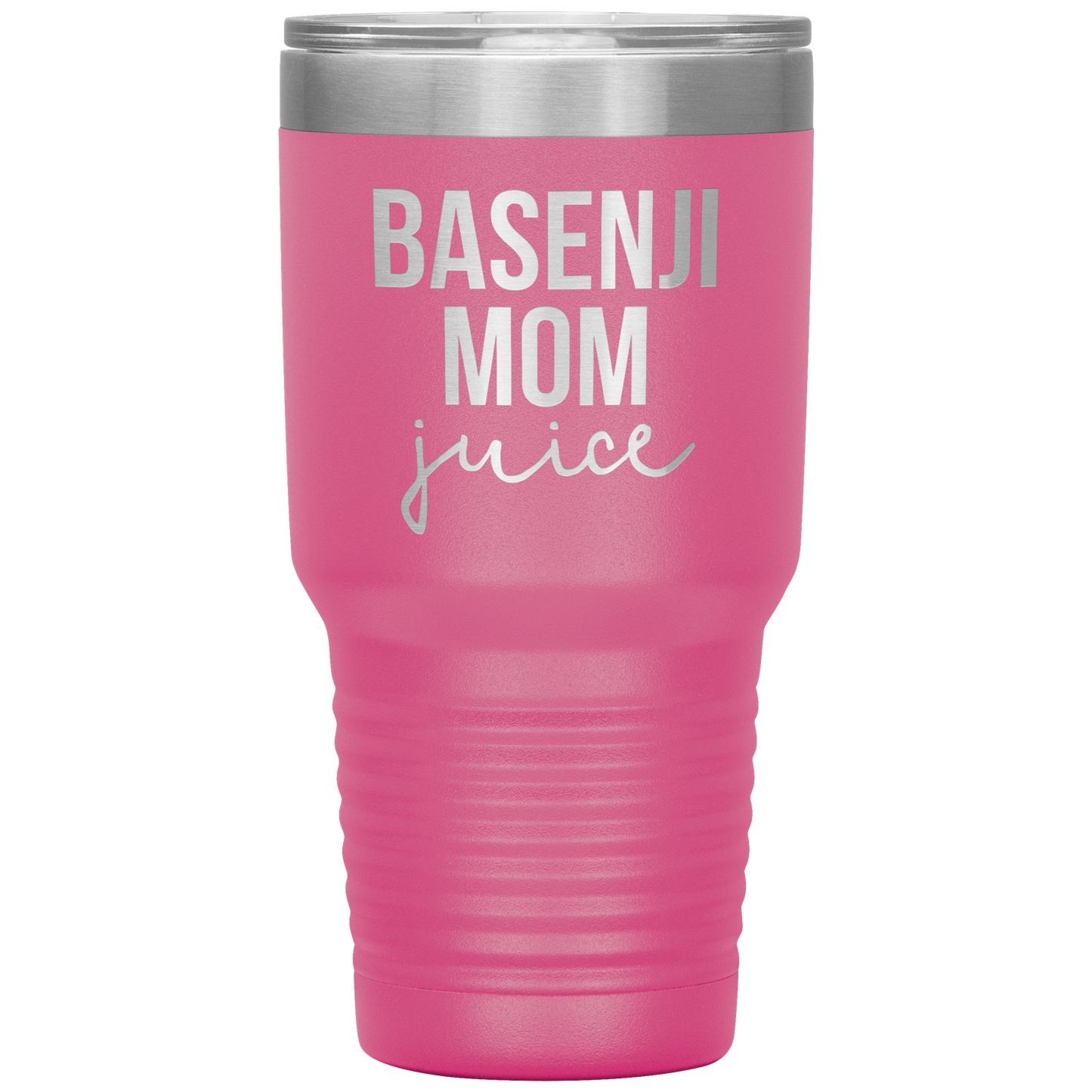 Basenji Mom Tumbler, Funny Travel Coffee Mug, Birthday Gifts for Men and Women