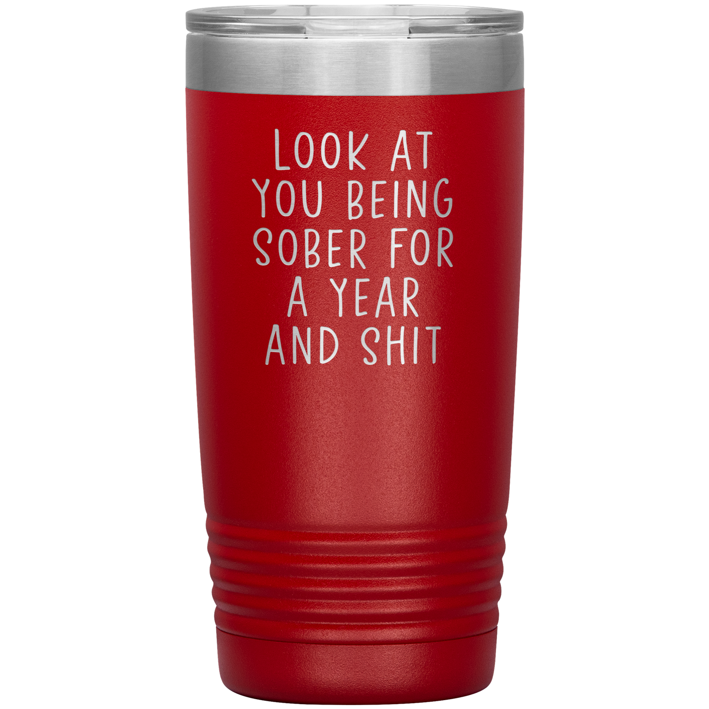 1 Year Sober Tumbler, 1 Year Sober Gifts, 1 Year Sober Coffee Mug, Sobriety Gifts for Men and Women