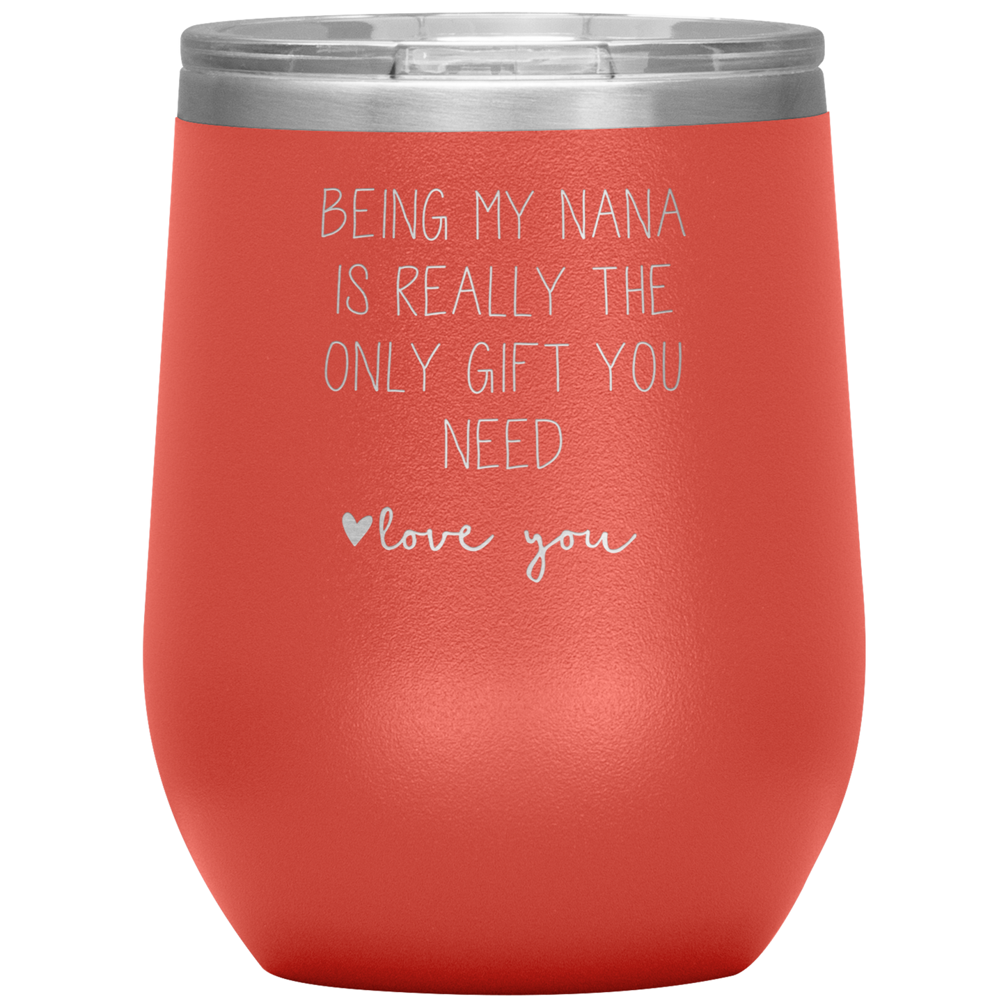 Nana Wine Tumbler, Nana Gifts, Travel Wine Cup, Birthday Gifts for Men and Women