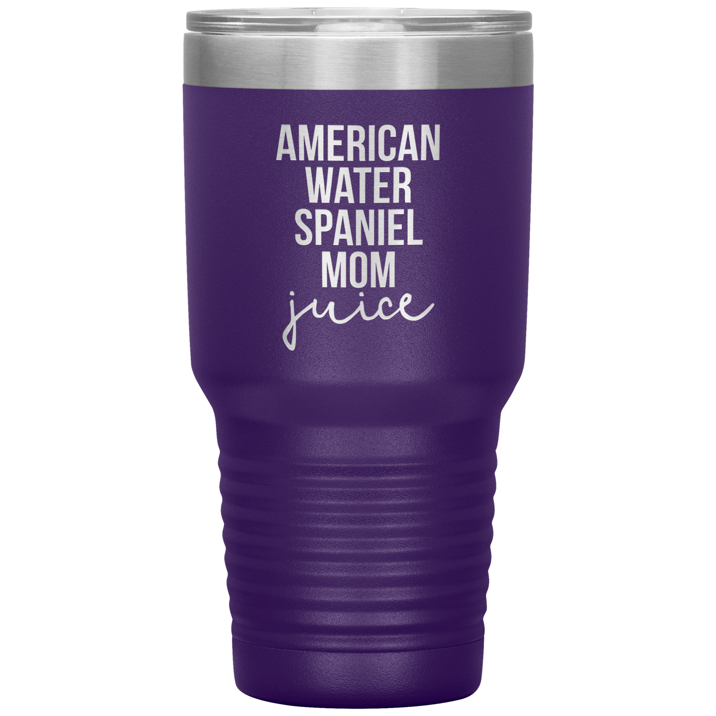 American Water Spaniel Mom Tumbler, Funny Travel Coffee Mug, Birthday Gifts for Men and Women