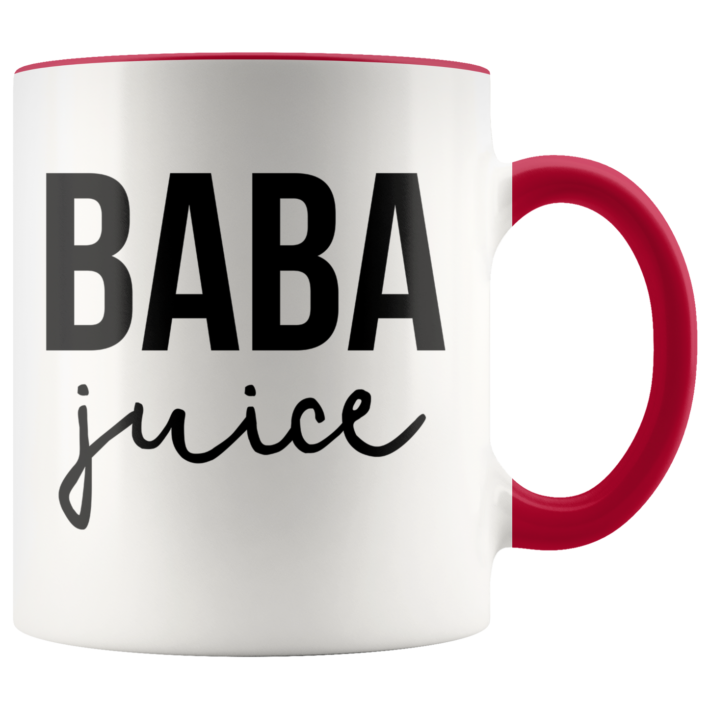 Baba Gifts, Coffee Mug, Two Tone Accent Cup, Birthday Gift for Men and Women