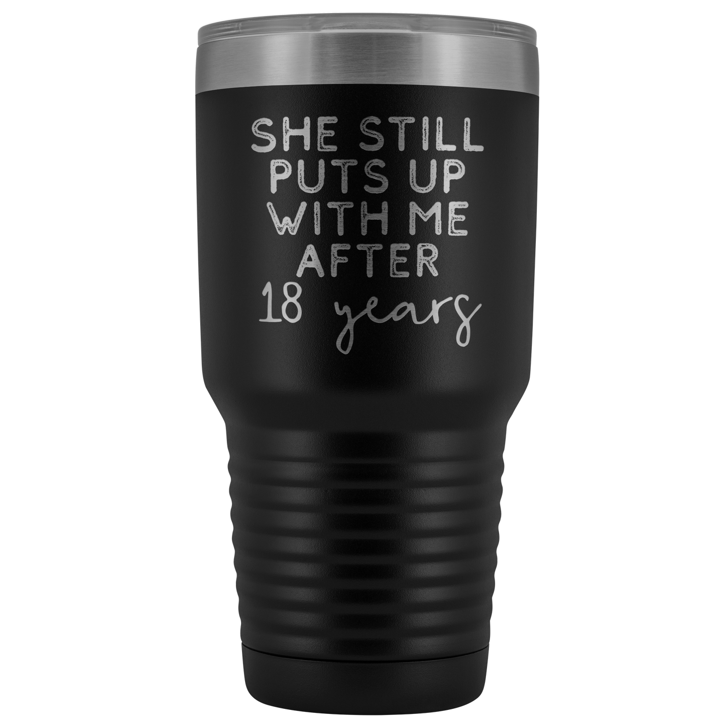 18 Anniversario Regalo 18 Anno Wedding Anniversary Coffee Mug Funny Marito Tumbler Regali per Him Anniversary for Men Cup