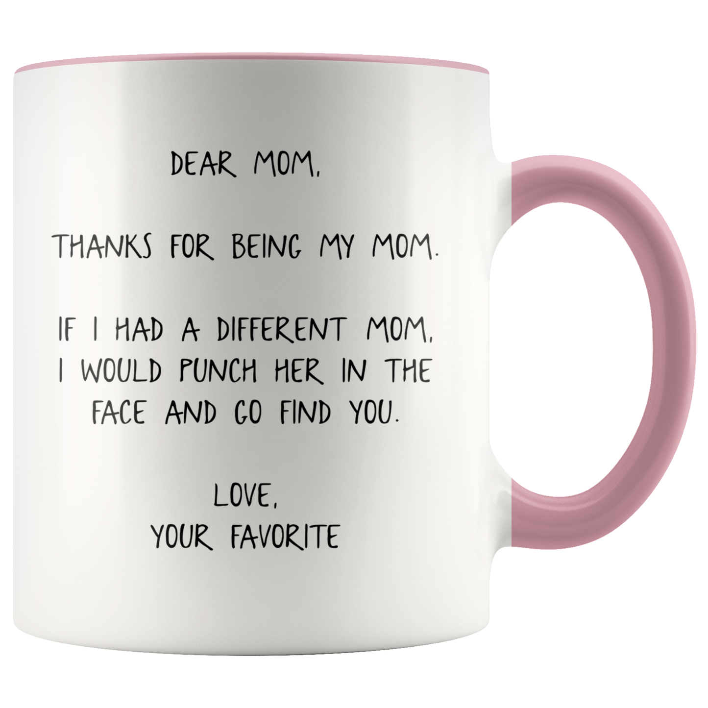 Mom Gifts from Daughter, Mom Coffee Mug from Son, Two Tone Accent Cup, Birthday Gift for Men and Women