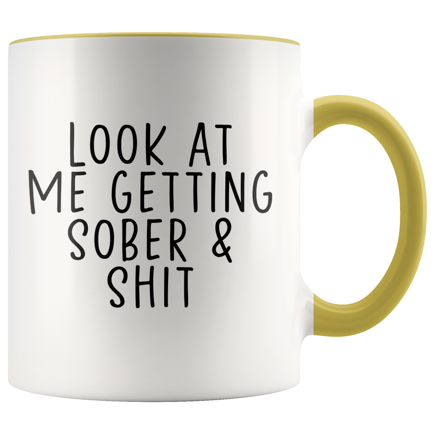 Sobriety Gifts, Coffee Mug, Two Tone Accent Cup, Birthday Gift for Men and Women